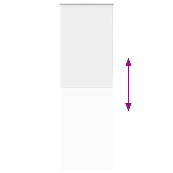 Verdunkelungsrollo Weiß 85x230cm Stoffbreite 80,7 cm Polyester