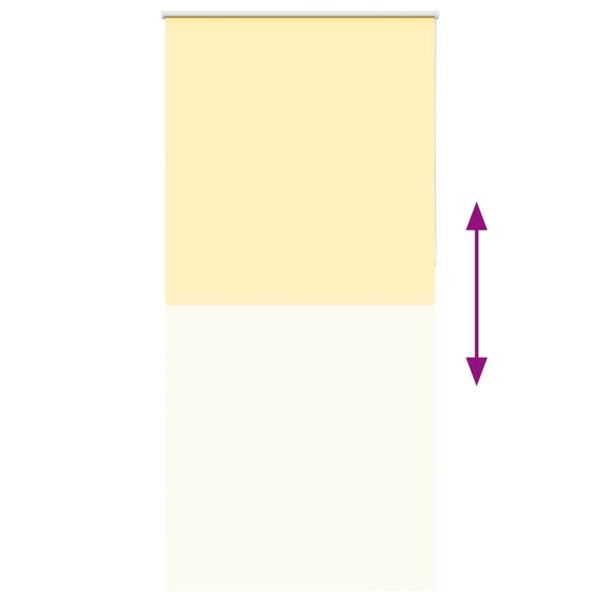 Verdunkelungsrollo Gelb 115x210cm Stoffbreite 110,7cm Polyester