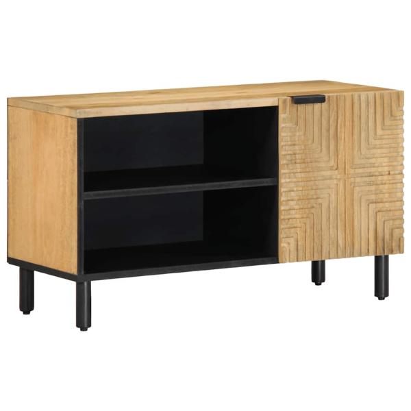 ARDEBO.de - TV-Schrank Braun 80x31,5x46 cm Massivholz Mango