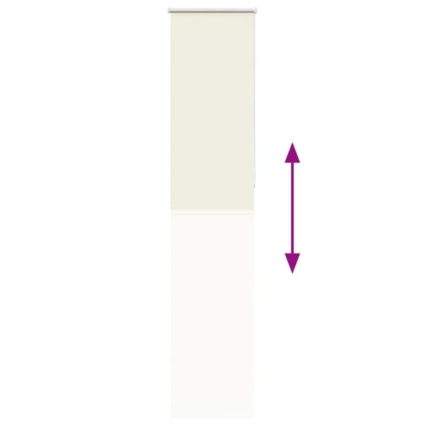 Verdunkelungsrollo Cremeweiß 55x210cm Stoffbreite 50,7 cm
