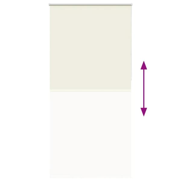 Verdunkelungsrollo Cremeweiß 90x210cm Stoffbreite 85,7 cm
