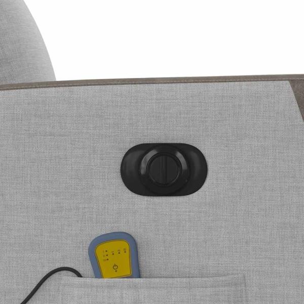 Massagesessel Elektrisch Wolkengrau Stoff