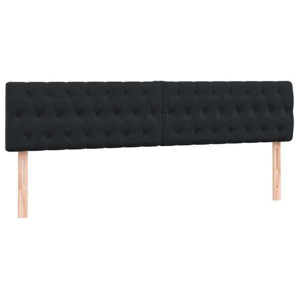 ARDEBO.de - Boxspringbett mit Matratze Schwarz 180x220 cm Samt