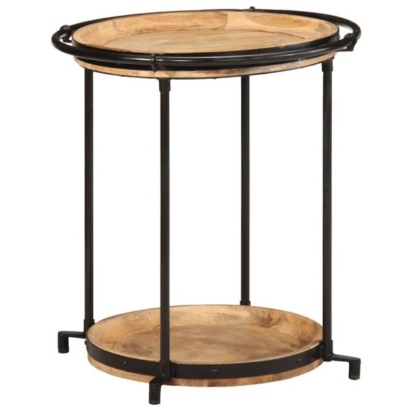 ARDEBO.de - Beistelltisch Ø55x60 cm Massivholz Mango