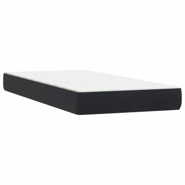 Boxspringbett mit Matratzen Schwarz 180x220 cm Samt