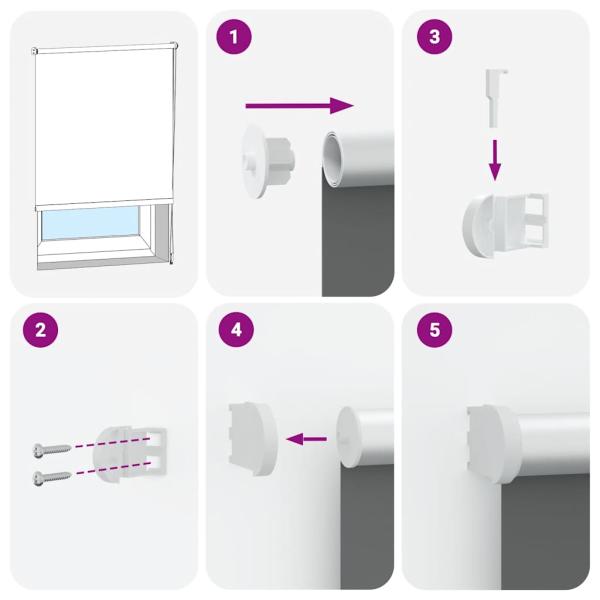 Verdunkelungsrollo Kaffeebraun 165x150 cm Stoffbreite 161,6 cm