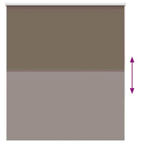 Verdunkelungsrollo Kaffeebraun 130x130cm Stoffbreite 126,6cm