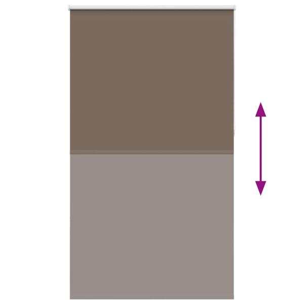 Verdunkelungsrollo Kaffeebraun 140x210 cm Stoffbreite 136,6 cm