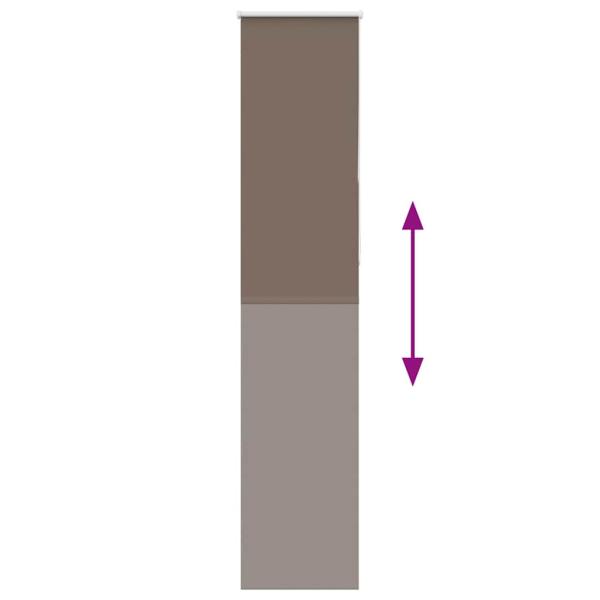 Verdunkelungsrollo Kaffeebraun 50x230 cm Stoffbreite 45,7 cm