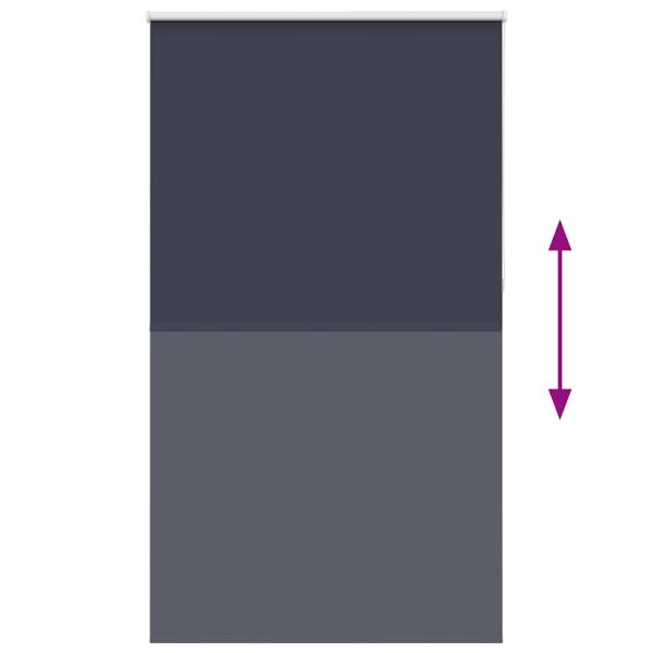 Verdunkelungsrollo Marineblau 140x230 cm Stoffbreite 136,6 cm