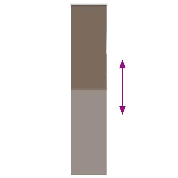 Verdunkelungsrollo Kaffeebraun 40x230 cm Stoffbreite 35,7 cm