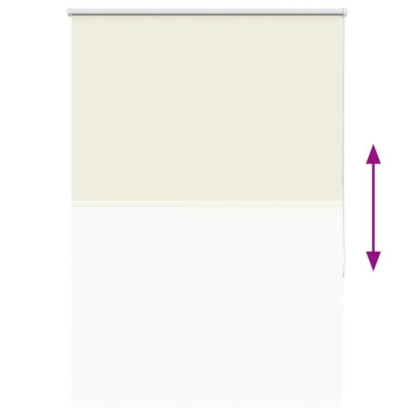 Verdunkelungsrollo Cremeweiß 90x150cm Stoffbreite 85,7 cm