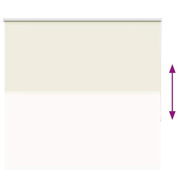 Verdunkelungsrollo Cremeweiß 155x150cm Stoffbreite 151,6cm