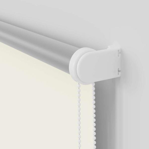 Verdunkelungsrollo Cremeweiß 155x150cm Stoffbreite 151,6cm