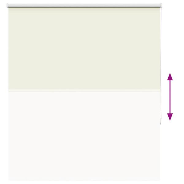 Verdunkelungsrollo Cremeweiß 120x175cm Stoffbreite 116,6cm