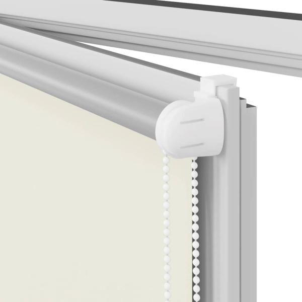 ARDEBO.de - Verdunkelungsrollo Cremeweiß 115x210cm Stoffbreite 110,7cm