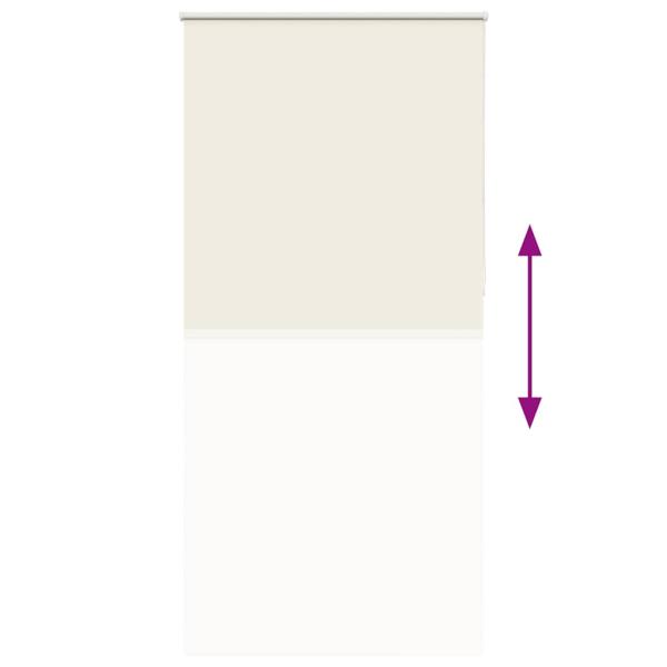 Verdunkelungsrollo Cremeweiß 95x210cm Stoffbreite 90,7 cm