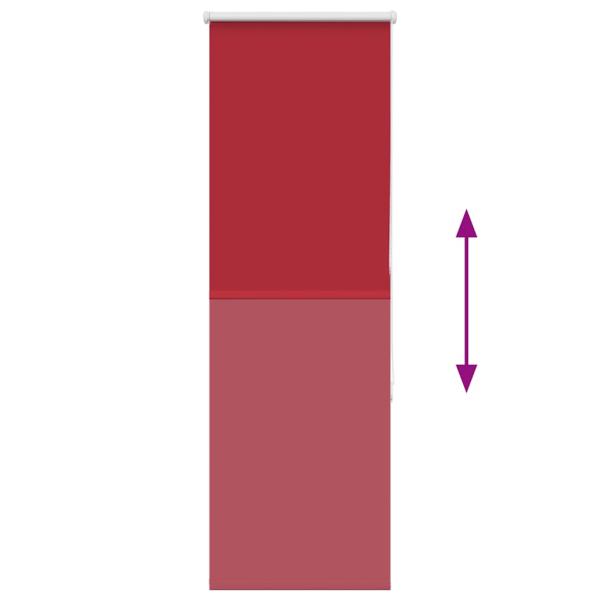 Verdunkelungsrollo Rot 55x150 cm Stoffbreite 50,7 cm Polyester