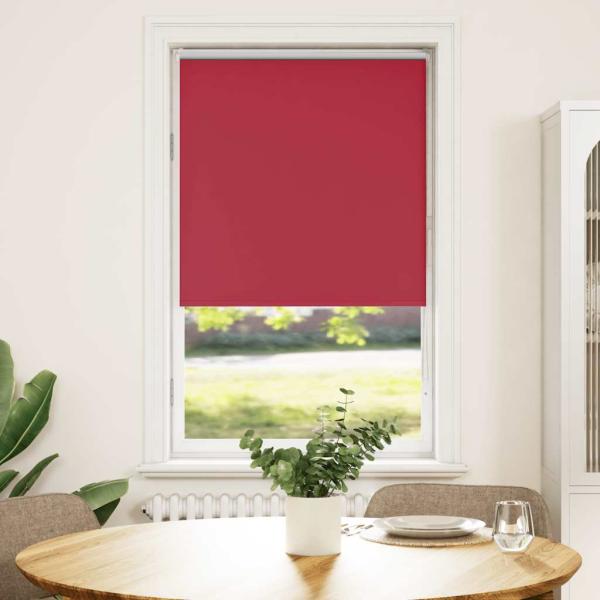 ARDEBO.de - Verdunkelungsrollo Rot 65x175 cm Stoffbreite 60,7 cm Polyester