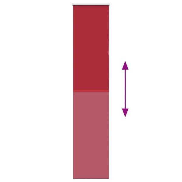 Verdunkelungsrollo Rot 40x210 cm Stoffbreite 35,7 cm Polyester