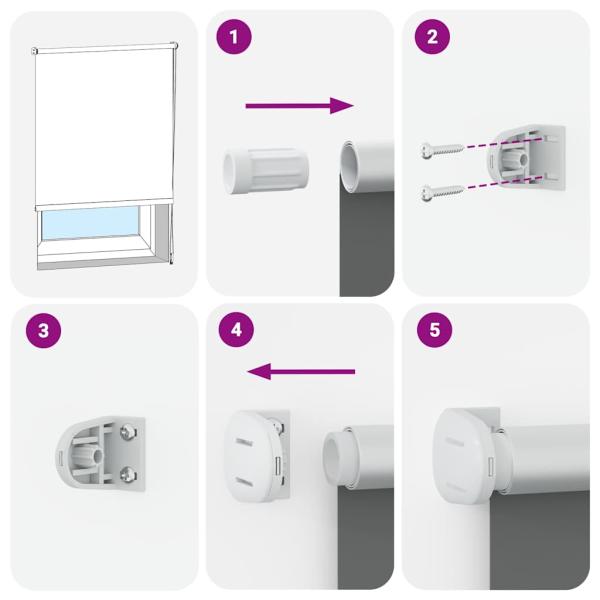 Verdunkelungsrollo Rot 45x230 cm Stoffbreite 40,7 cm Polyester