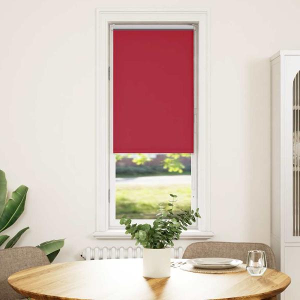 ARDEBO.de - Verdunkelungsrollo Rot 55x175 cm Stoffbreite 50,7 cm Polyester