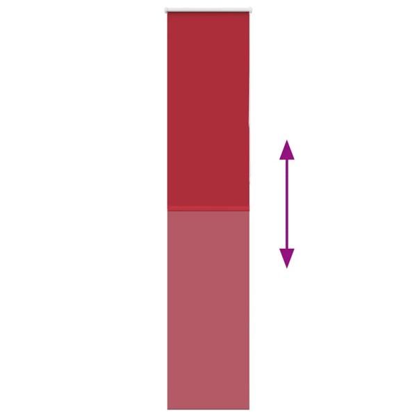 Verdunkelungsrollo Rot 55x230 cm Stoffbreite 50,7 cm Polyester