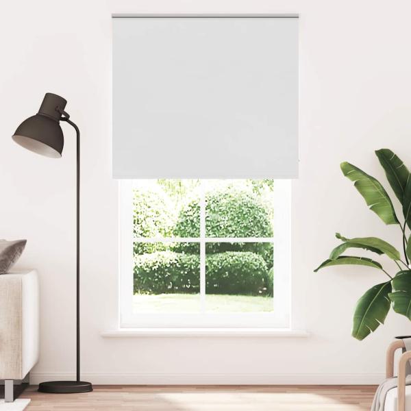 Verdunkelungsrollo Weiß 140x230cm Stoffbreite 136,6cm Polyester