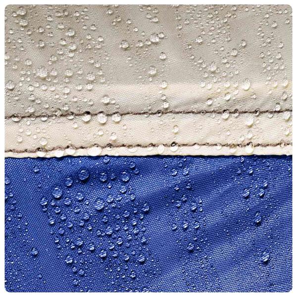 Poolzelt mit abnehmbarem Überzelt Netzwänden Azurblau 670x590cm