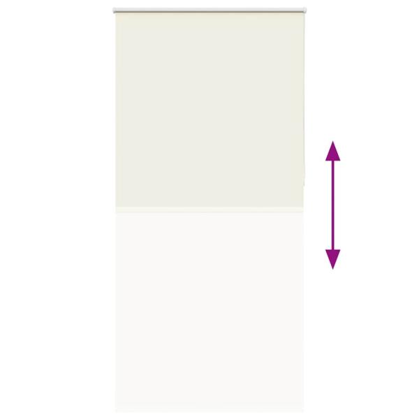 Verdunkelungsrollo Cremeweiß 105x210cm Stoffbreite 100,7cm