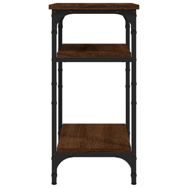 Beistelltisch Braun Eichen-Optik 35x30x60 cm Holzwerkstoff