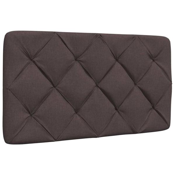 Bett mit Matratze Dunkelbraun 90x200 cm Stoff