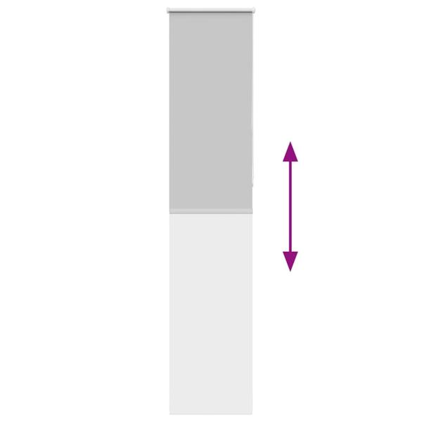 Verdunkelungsrollo Hellgrau 40x210 cm Stoffbreite 35,7 cm