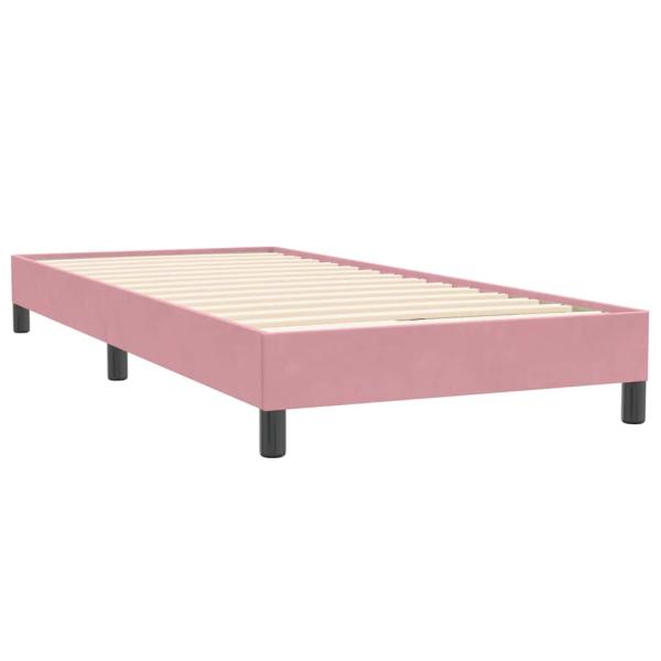 Boxspringbett ohne Matratze Rosa 100x220 cm Samt