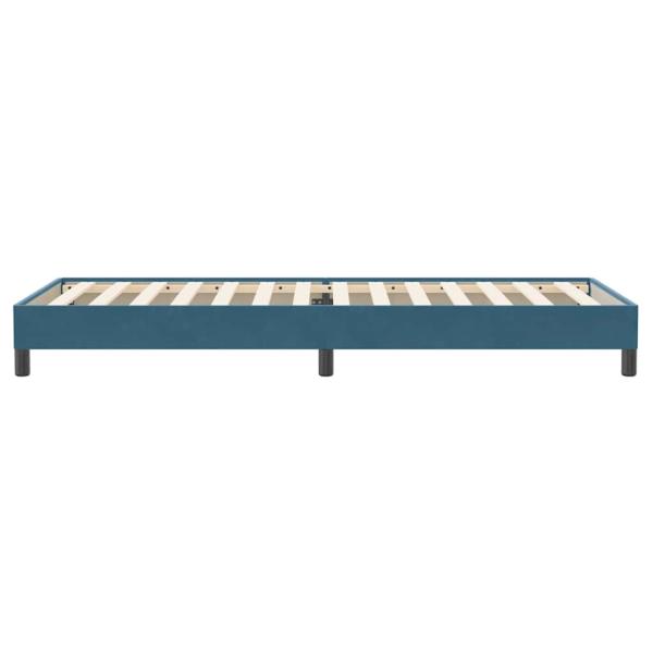 Boxspringbett ohne Matratze Dunkelblau 80x220 cm Samt