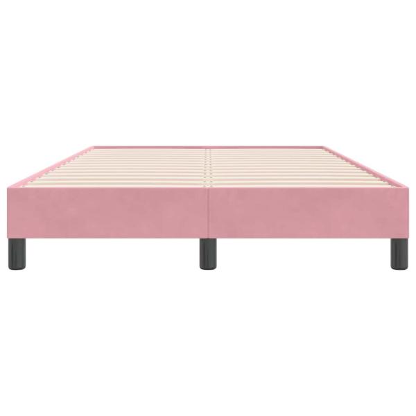 Boxspringbett ohne Matratze Rosa 120x220 cm Samt