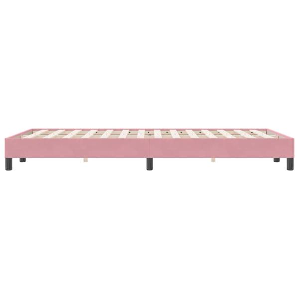 Boxspringbett ohne Matratze Rosa 120x220 cm Samt