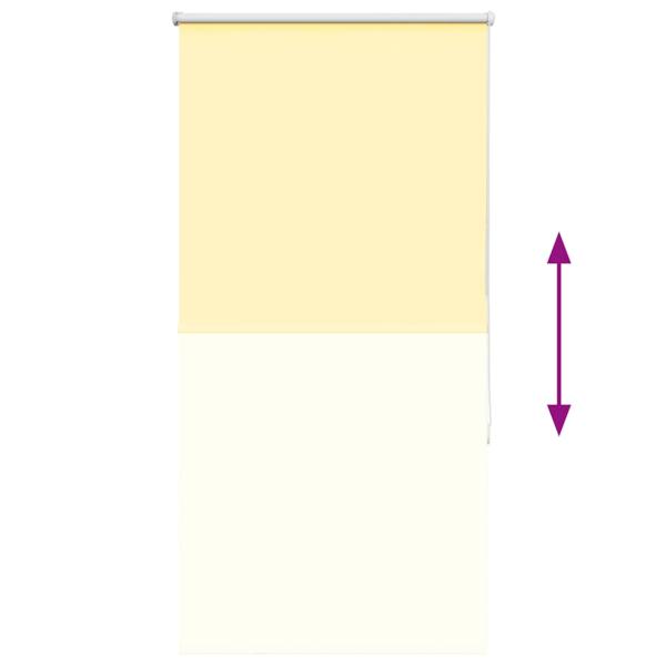 Verdunkelungsrollo Gelb 80x130 cm Stoffbreite 75,7 cm Polyester