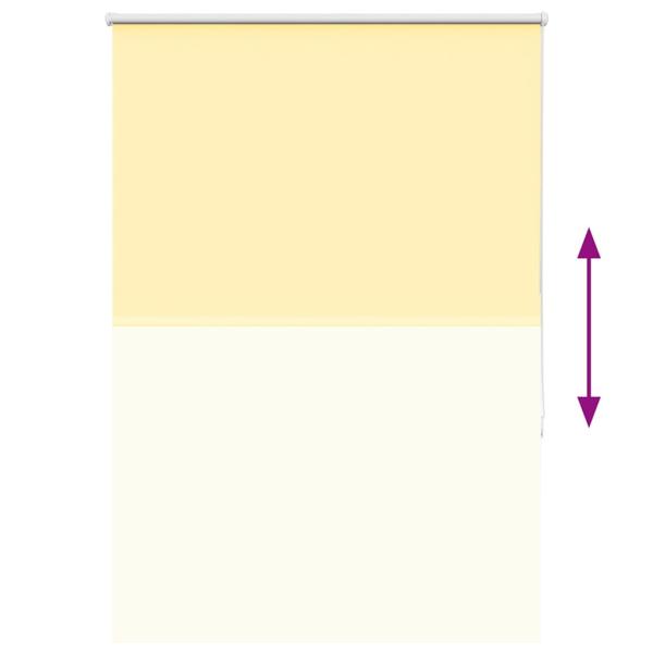 Verdunkelungsrollo Gelb 115x130cm Stoffbreite 110,7cm Polyester