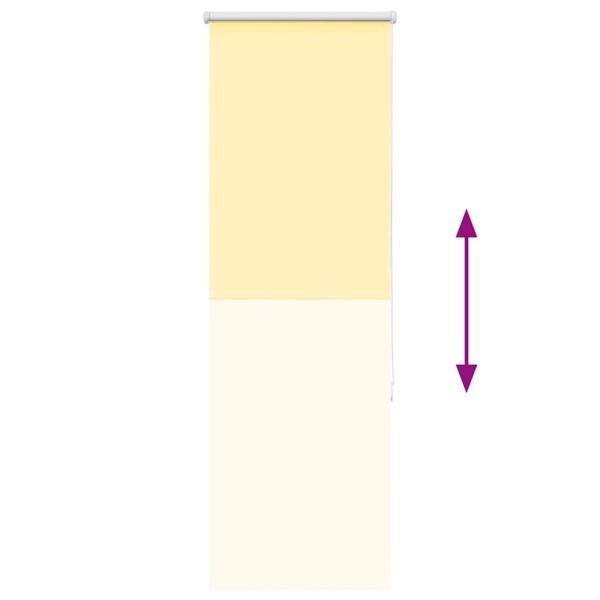 Verdunkelungsrollo Gelb 55x150 cm Stoffbreite 50,7 cm Polyester