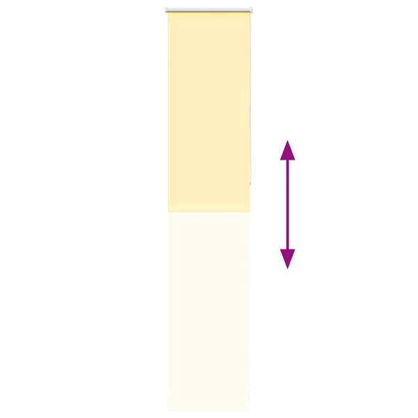 Verdunkelungsrollo Gelb 40x230 cm Stoffbreite 35,7 cm Polyester