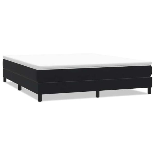 Boxspringbett ohne Matratze Schwarz 180x220 cm Samt