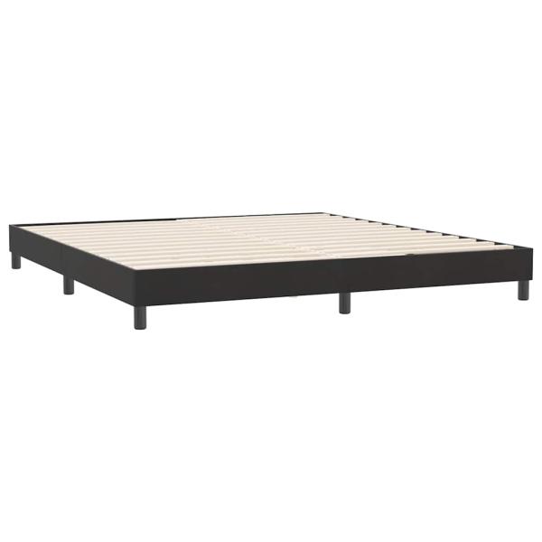 Boxspringbett ohne Matratze Schwarz 180x220 cm Samt