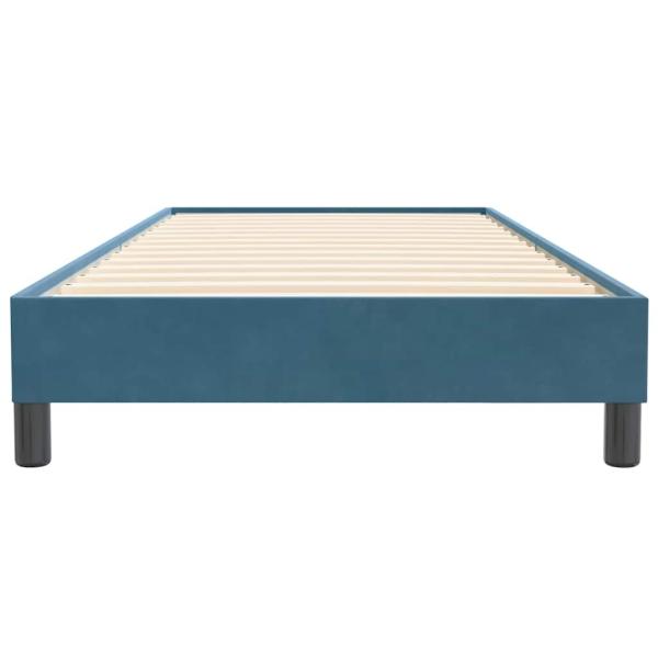 ARDEBO.de - Boxspringbett ohne Matratze Dunkelblau 100x220 cm Samt