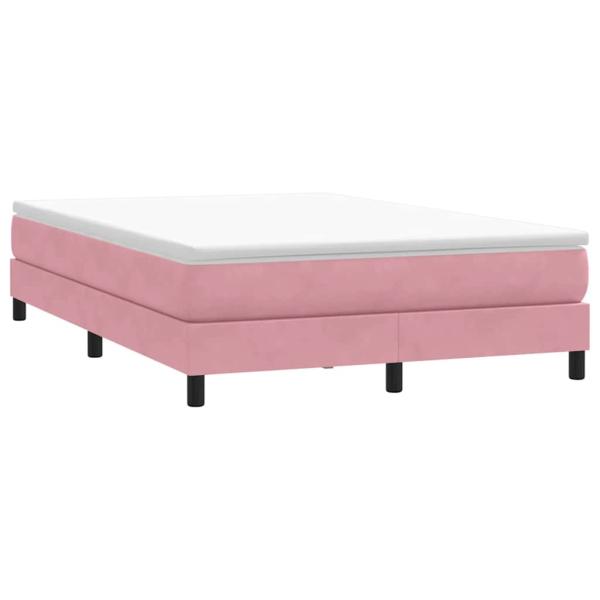 Boxspringbett ohne Matratze Rosa 160x220 cm Samt