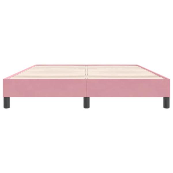 Boxspringbett ohne Matratze Rosa 160x220 cm Samt
