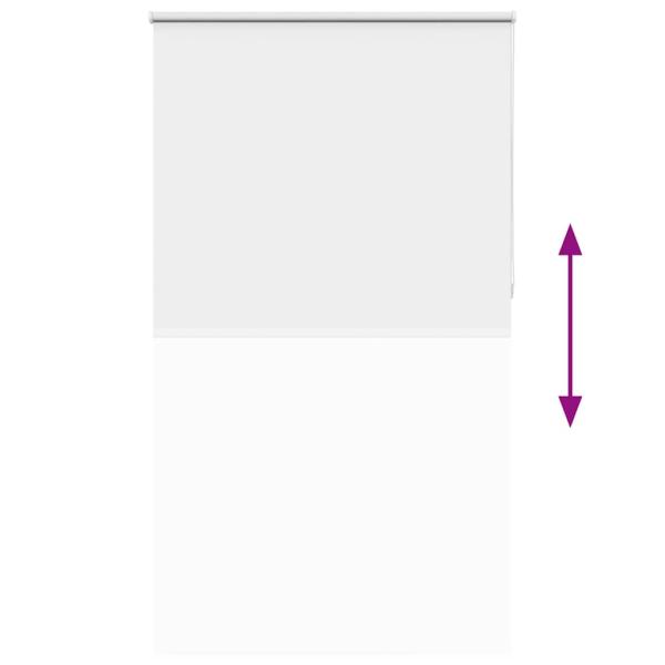 Verdunkelungsrollo Weiß 125x210 cm Stoffbreite 121,6 cm