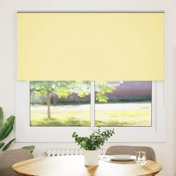 Verdunkelungsrollo Gelb 155x150cm Stoffbreite 151,6cm Polyester