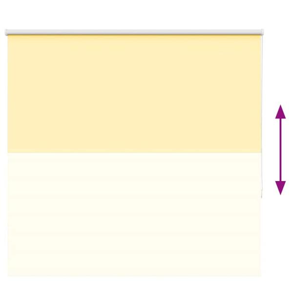 Verdunkelungsrollo Gelb 155x150cm Stoffbreite 151,6cm Polyester