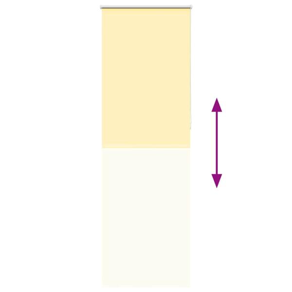 Verdunkelungsrollo Gelb 75x230 cm Stoffbreite 70,7 cm Polyester